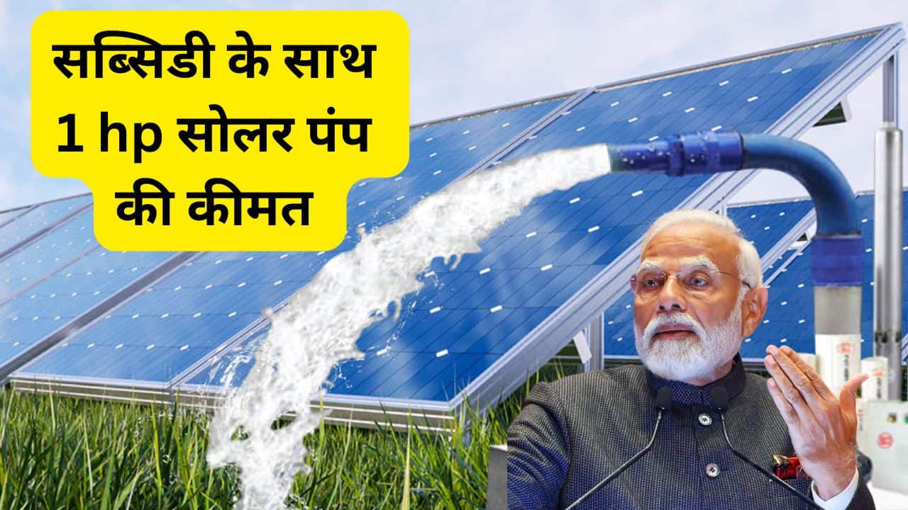 1 HP Solar Pump cost with Subsidy
