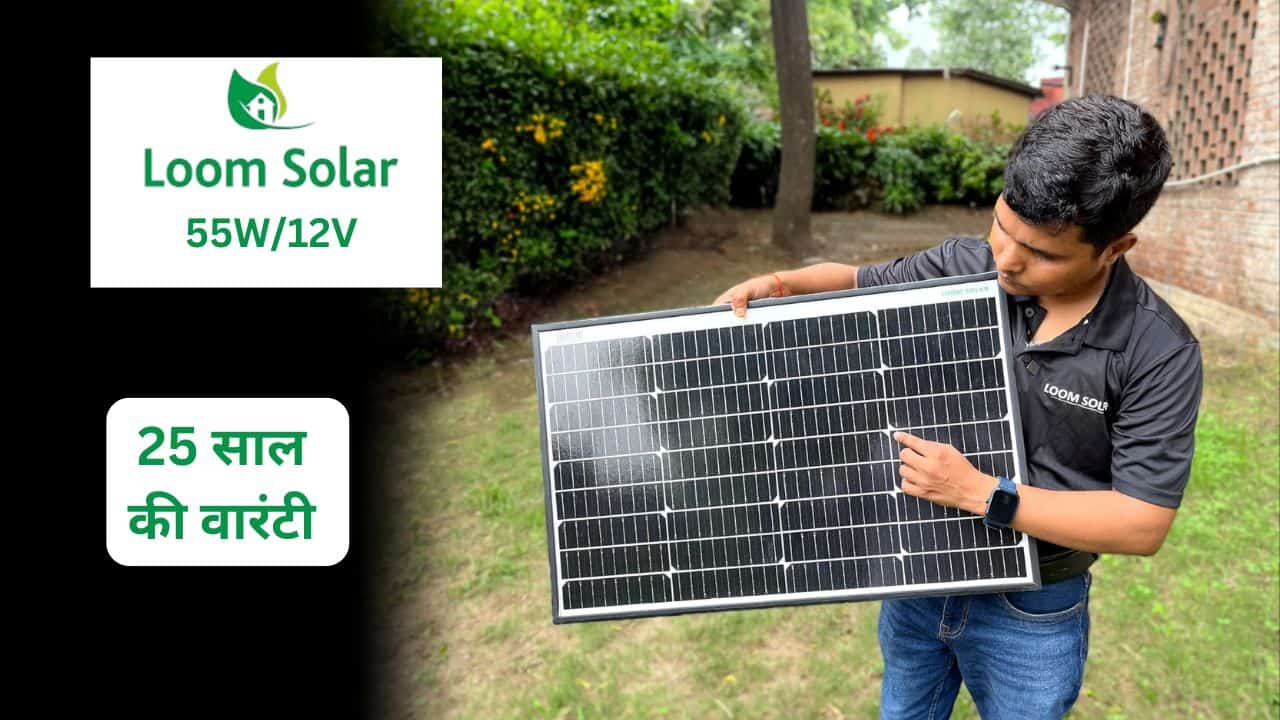 Loom solar 55 watt 12v price